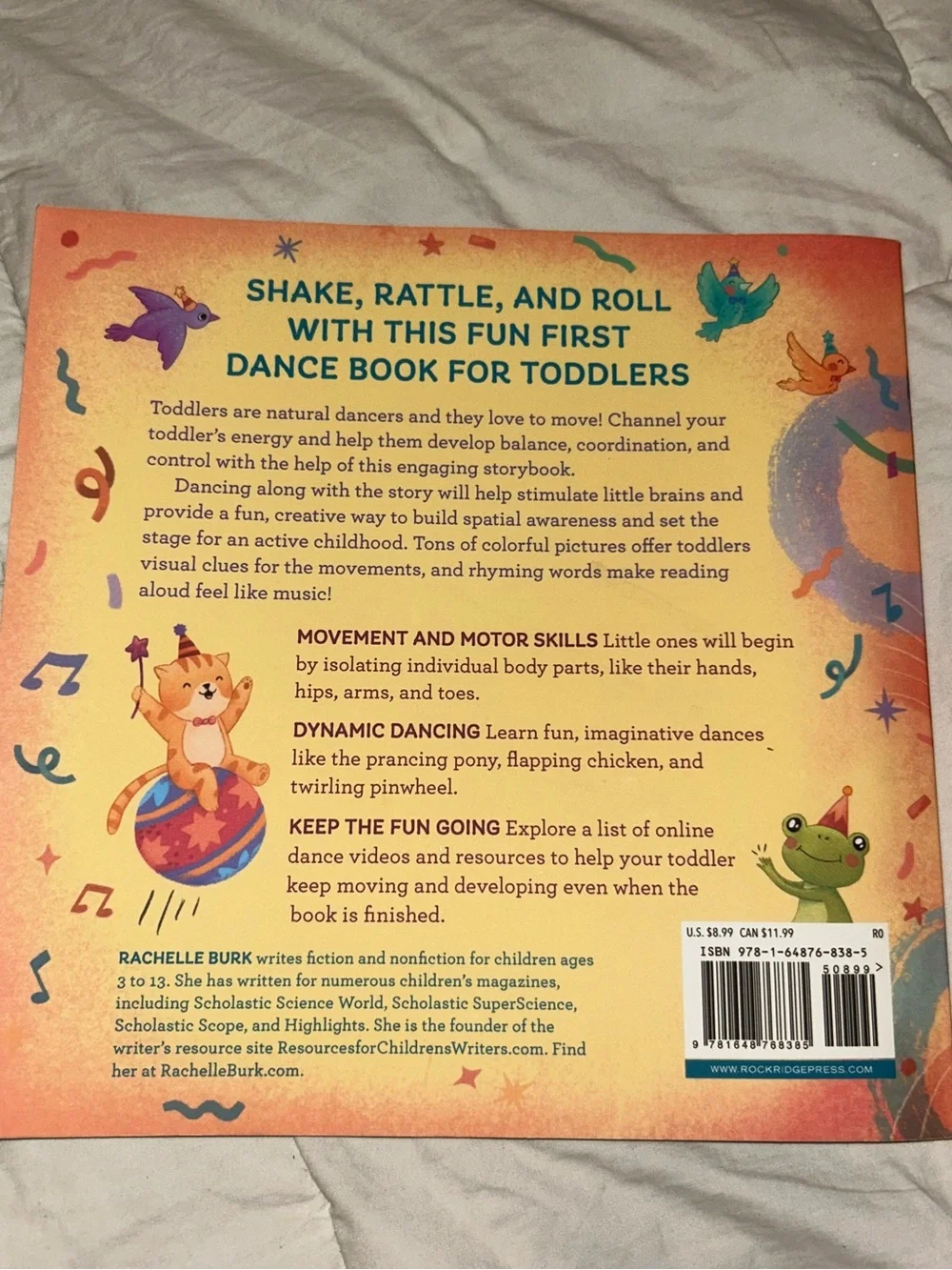 Stomp, Wiggle, Clap, and Tap: My First Book of Dance by Rachelle Burk, PB, 2021